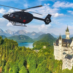 Полет на вертолете над Баварией